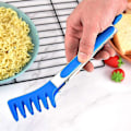 Miniatyrbilde 2 av 4: Non-stick silikon nuddeltang i rustfritt stål Grill Spaghetti klipp (d-583-a)