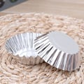 Miniatyrbilde 3 av 3: 24 stk. aluminiumslegerings eggterteformer, non-stick krus, gjenbrukbare blomsterformede cupcake muffins bakekopp terteformer