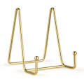 Miniatyrbillede 1 af 5: Guld Metal Display Stander Plade Stander Pladeholder Display Stander til Billede, Dekorative Plade, Bog, Fotostaffeli, Kunstnerisk Arbejde
