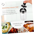 Miniatyrbild 3 av 5: BOILING POINT Såsburk Sockerbehållare Glasburk Kombinationssked med lock Behållare Förvaring Kryddor Salt Socker