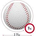 Miniatyrbild 2 av 5: 9 tum 7,2 cm diameter träningsmjuk gummikärna baseboll