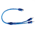 Miniatyrbillede 2 af 5: 6 stk. lydforbindelse til 1 RCA hun til 2 RCA han adapter splitter kabel