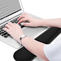 Miniatyrbillede 2 af 4: Ergonomisk håndledsstøtte Memory Foam håndledsstøtte til tastatur og mus håndledsstøttesæt sort