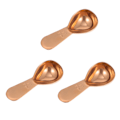 Miniatyrbilde 1 av 5: 3 stk 15 ml roségull 304 rustfritt stål espressokaffe måleskje med presset bunn passer til kaffekanne for malt