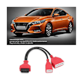 Miniatyrbild 2 av 5: Obd2 diagnostisk kontaktkabel, 16+32 Obdii Gateway Adapter Bildiagnostisk verktyg Ersättning för Sy