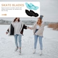 Miniatyrbilde 5 av 5: 2 par med forskjellige farger isskøytebladdeksler skøytebeskytter skøytebladbeskytter for hockeyskøyter (M)
