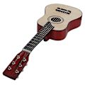 Miniatyrbild 4 av 5: 25 tum basgitarr i lindträ 6 strängar liten minigiarr med gitarrplektrumsträngar för barn