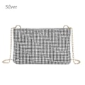 Miniatyrbillede 1 af 9: Dame Bryllupsfest Clutch Skuldertasker Håndtasker silver