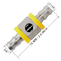 Miniatyrbilde 5 av 5: Universalt drivstofftrykksmåler 1/8 Npt (140 Psi) med 3/8 tommers drivstoffledning Drivstofftrykksmåler Sensor T