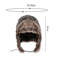 Miniatyrbillede 4 af 5: Pilot Aviator Faux Læder Pels Ushanka Vinter Russisk Ski Militær Flyverhue