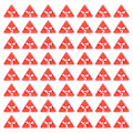 Miniatyrbilde 1 av 3: 60 stk flersidede terninger polyhedral terningsett D4 D&D TRPG koppspill (rød)