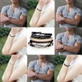 Miniatyrbilde 4 av 5: Smykker Tibet-kolleksjon lær armbånd armbånd surfebånd unisex, 10 forskjellige design