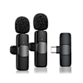 Miniatyrbillede 1 af 5: Trådløs Lavalier Mikrofon til USB-C, Plug and Play Støjreduktion Autosynkronisering Lapel Mic Live, vlo
