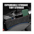 Miniatyrbillede 4 af 5: Sort Kar Bil Sprække Organizer Bil Sprække Dekorativ Opbevaringsboks Polstring Organizer Sprække Opbevaring Bo