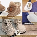 Miniatyrbilde 5 av 5: Semsket børste, multifunksjonell nubuck messing og nylon bustbørste, semsket rengjøringsbørste
