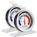 Miniatyrbillede 1 af 5: Køleskabs- og frysetermometer, INRIGOROUS 2-pak