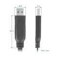 Miniatyrbilde 2 av 5: Usb til Rj45 konsoll feilsøkingskabel Usb type A til Rj45 konsoll hann multifunksjon praktisk feilsøking