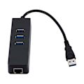 Miniatyrbilde 1 av 5: Usb3.0 Gigabit Ethernet-adapter 3 porter Usb til Rj45 Lan-nettverkskort for stasjonær PC