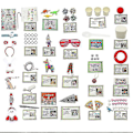 Miniatyrbillede 1 af 5: Nyt Elf Kit 24 dage med juletema, sjove elf-tilbehør, elf-skæg - 30 dages B