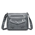 Miniatyrbillede 1 af 10: Dame Crossbody Taske Tote Håndtaske GRÅ gray