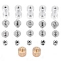 Miniatyrbillede 1 af 5: 22-pak kamera skrue adapter 1/4 til 1/4 skrue 1/4 til 3/8 stativ skrue adapter konverter messing skrue