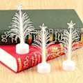 Miniatyrbild 3 av 4: Led Mini Julgran Färger Ändrar Fiberoptisk Julgran Med En Stjärna Batteridriven Bordsjulgran Led Nattljusgran För Julhelg