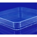Miniatyrbillede 3 af 5: 10 stk. transparente sterile tykke skåle med låg, 10*10 cm til laboratorieforsøg ensartet fordeling af medier