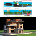 Miniatyrbillede 3 af 5: Kunstig dekorativ græstæppe, model græsmark, miniature have tæppe 100 x 40 cm farve 2