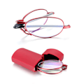 Miniatyrbilde 1 av 9: Unisex Blålysblokkerende Sammenleggbare Lesebriller Styrke +1.00~+4.00 med Etui Rød Red Strength 3.5x