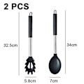 Miniatyrbillede 2 af 5: 2 stk. Non-stick køkkengrej med rustfrit stål håndtag, bpa-fri varme