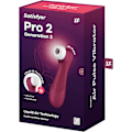 Pikkukuva 6 / 8: Satisfyer: Pro 2 Generation 3, Double AirPulse -vibraattori RED ABS plastic, Silicone