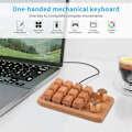Miniatyrbilde 3 av 5: Enhånds mekanisk tastatur, rgb Led bakgrunnsbelyst makro tastatur, programmerbar Hot Swap Diy Macro Custo