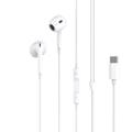 Pikkukuva 1 / 3: USB-C / TYPE-C -liittimellä varustetut nappikuulokkeet mikrofonilla Samsung / Muut valkoinen