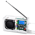Miniatyrbild 1 av 5: FM-radiokit, svetsningsprojekt radio med LED-blixtljus DIY-radiokit för lärande undervisning STEM E