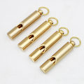 Miniatyrbillede 1 af 5: 6 stk. Guld Messing Fløjter med Snore til Hjem og Udendørs Brug, Små Fløjter med Snore (4,7 * 0,9 cm)