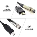 Miniatyrbillede 2 af 4: 3m USB 2.0 Mikrofonkabel Audiokonverterledning til sangoptagelse
