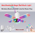 Miniatyrbillede 2 af 5: Hvid Mini Bluetooth Magic Ball Musiklys til Soveværelse, Farver Belysning Loft Projektor Galaxy Projektor Humørbelysning