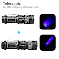 Miniatyrbillede 3 af 5: Led Ultra Violet Uv 365 Nm Blacklight Lommelygte Inspektionslampe Lommelygte -z