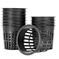 Miniatyrbillede 1 af 5: 15 stk. 4 tommer netkopper med slidset mesh bred læbe filter plante netpot spand kurv til hydroponics
