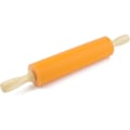Miniatyrbilde 1 av 4: Kavel - Non-stick silikon kjevle med trehåndtak - 30 cm oransje