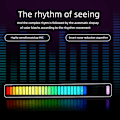 Miniatyrbillede 5 af 5: App-styret Rgb-atmosfære Pickup Led-lys Bilmusik Rhythm Bar Stemmeaktiveret