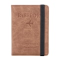 Miniatyrbillede 1 af 8: RFID Læder Pas Etui Dokument Rejse Pas Holder kaffe coffee 14.8cmX1cmX11cm(5.82X0.39X4.33)