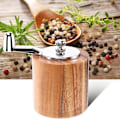 Miniatyrbild 4 av 5: Salt- och pepparkvarn, handvevad träpepparkvarn saltskakare med klassiskt handtag och justerbar