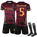 Miniatyrbillede 1 af 2: Real Madrid Dragon Special Edition Børnefodboldtrøje 2024-2025 Nr. 5 Bellingham 24