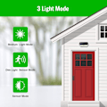 Miniatyrbillede 5 af 5: 266 LED Udendørs Solcellelys, Ultra-lysstærkt 2500lm/2200mah Bevægelsessensor Udendørs