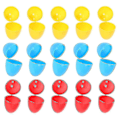 Miniatyrbilde 4 av 5: 50 stk Plastpåskeegg Tomme Påskeegg Gaveinnpaknings Eggsskall Tilfeldig Farge