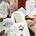Miniatyrbild 3 av 4: 20 st tatueringsöverföringspapper Tatueringsstencil Överföringspapper för tatuering