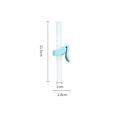 Miniatyrbilde 2 av 5: Baby Silikon Halm Sett, 4 stk Bpa-frie Gjenbrukbare Snap-on Halm