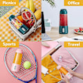 Miniatyrbillede 5 af 5: Usb bærbar elektrisk juicer, 300 ml mini mad milkshake multifunktionel juice cup maskine, 304 rustfrit stål og abs materiale, grøn