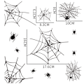 Miniatyrbillede 4 af 5: Halloween Bat Dekorationsstickers Spider Dekaler til Vægge Vinduer 52 stk. Party Ornamenter, Scary Home Decor DIY Sæt